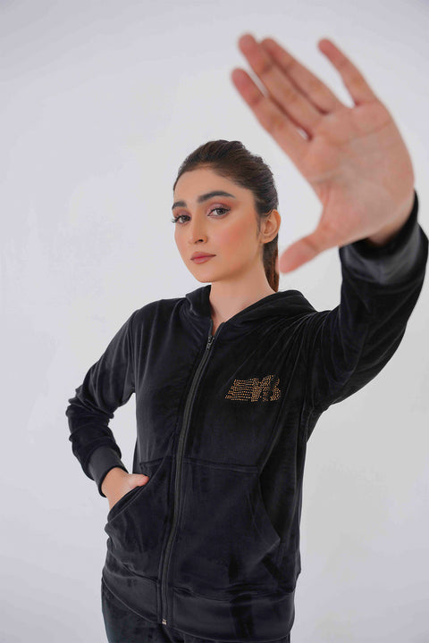 Velvet Black Tracksuit