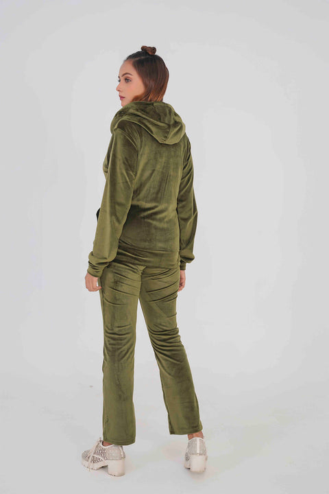 Velvet Olive Tracksuit
