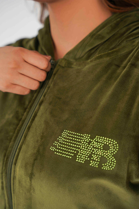 Velvet Olive Tracksuit